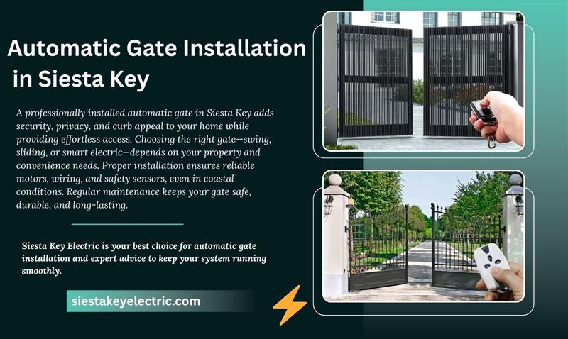 automatic gate installation siesta key