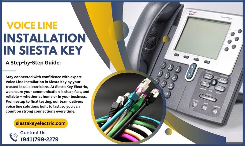 Voice Line Installation in Siesta Key