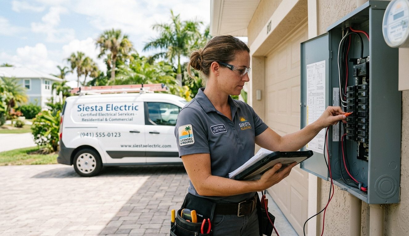 certified electrician near me Siesta Affordable Electrical Companies rewiring electrician near me